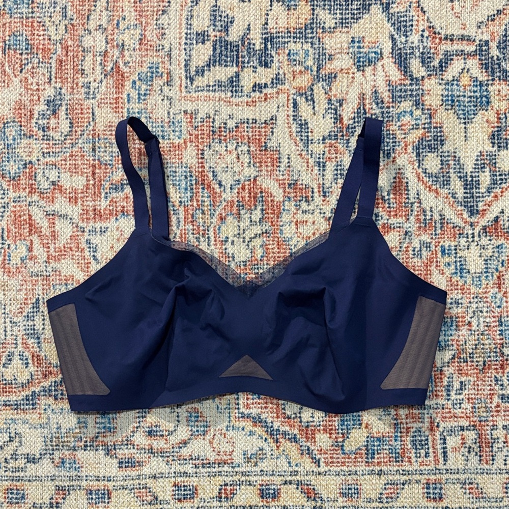 HoneyLove LiftWear Crossover Bra in Navy SZ 1X 40C/D EUC - Picture 3 of 5